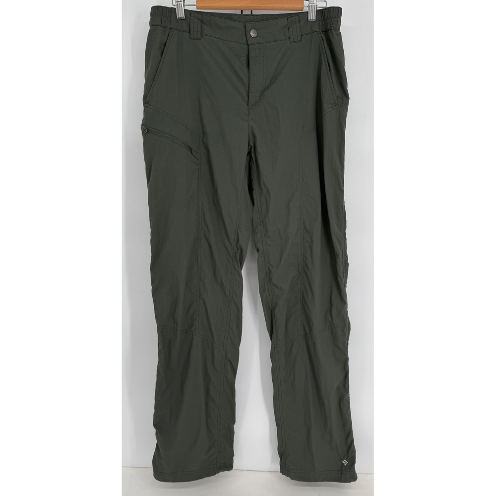 Columbia Insect Blocker Cargo Hiking Pants Mens Dark Olive Green Sz 34x32
